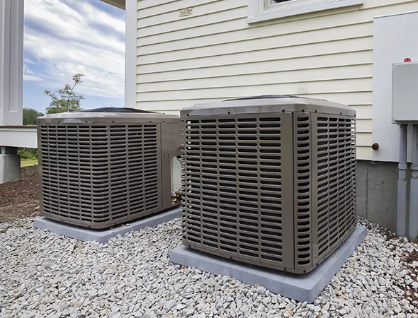 Emergency HVAC repair being performed on a residential system in Memphis, TN by trusted local experts.